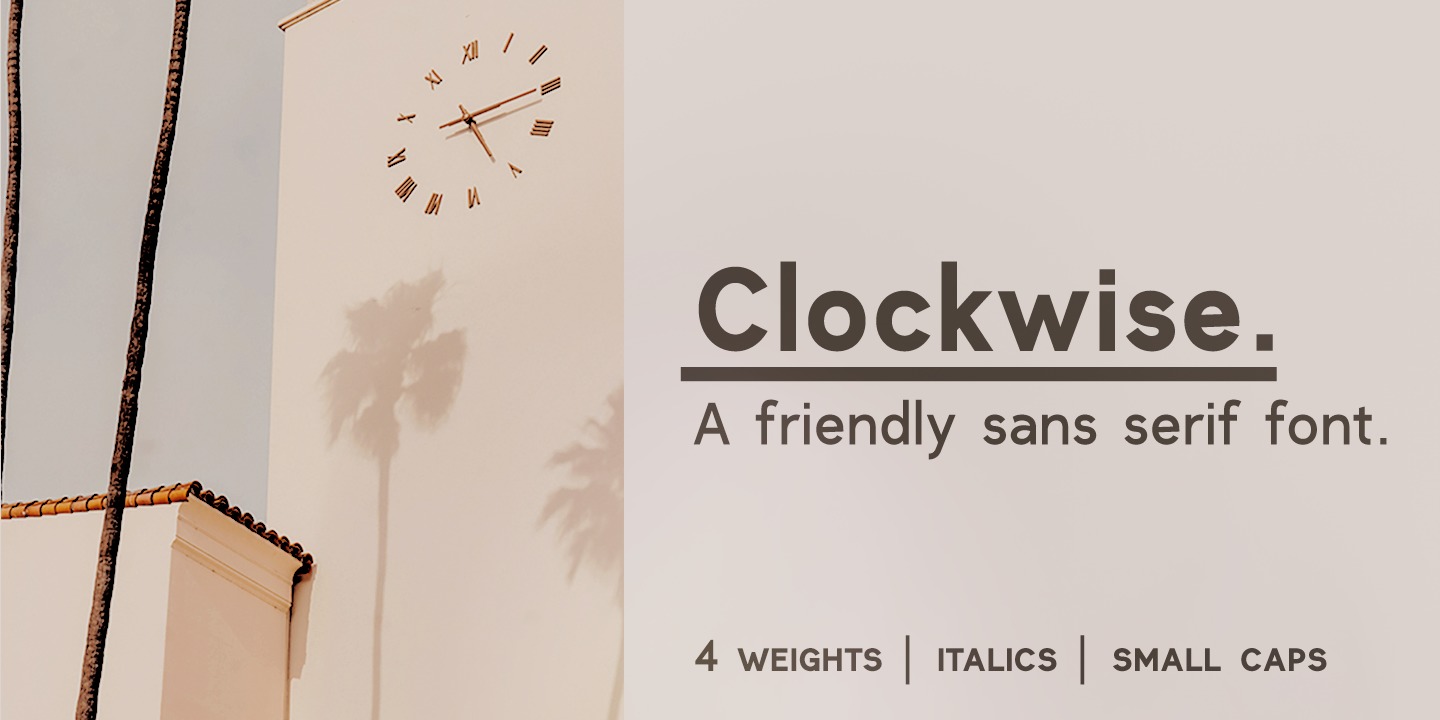 Clockwise Font